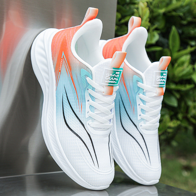 Mens Soft-soled Leather Waterproof Casual Athletic Shoes