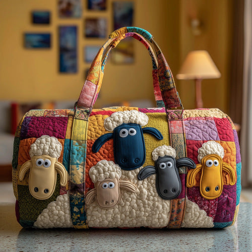 2026 Cross-Border Amazon Independent Site New Short-Distance Tote Quilted Embroidery Travel Bag Multifunctional Sports & Fitness Bag