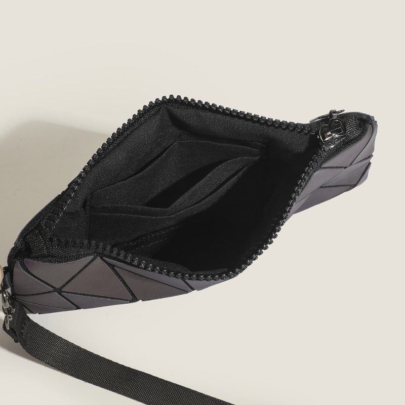 Stylish Irregular Patchwork Geometric Pattern Clutch