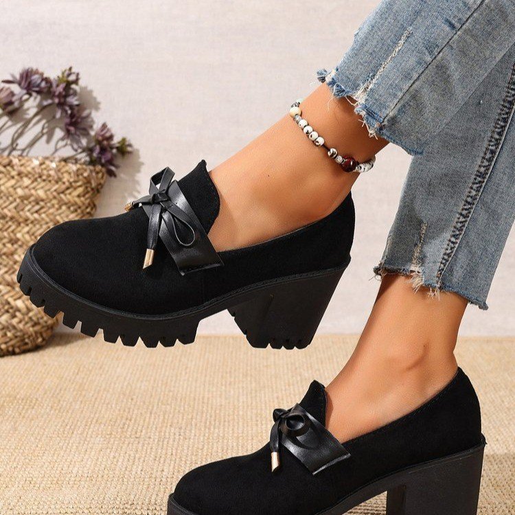 British-style French Loafer Suede Slip-on Shoes