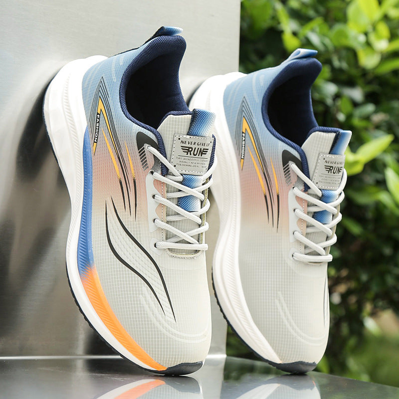 Mens Soft-soled Leather Waterproof Casual Athletic Shoes