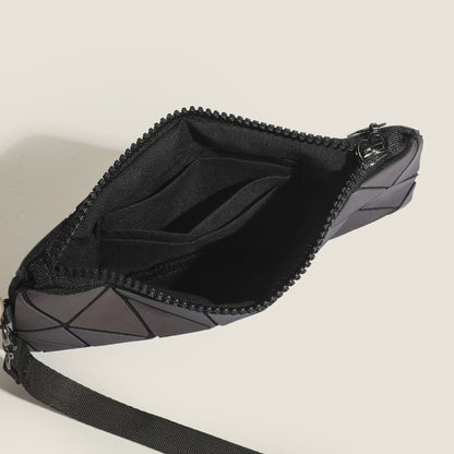 Stylish Irregular Patchwork Geometric Pattern Clutch