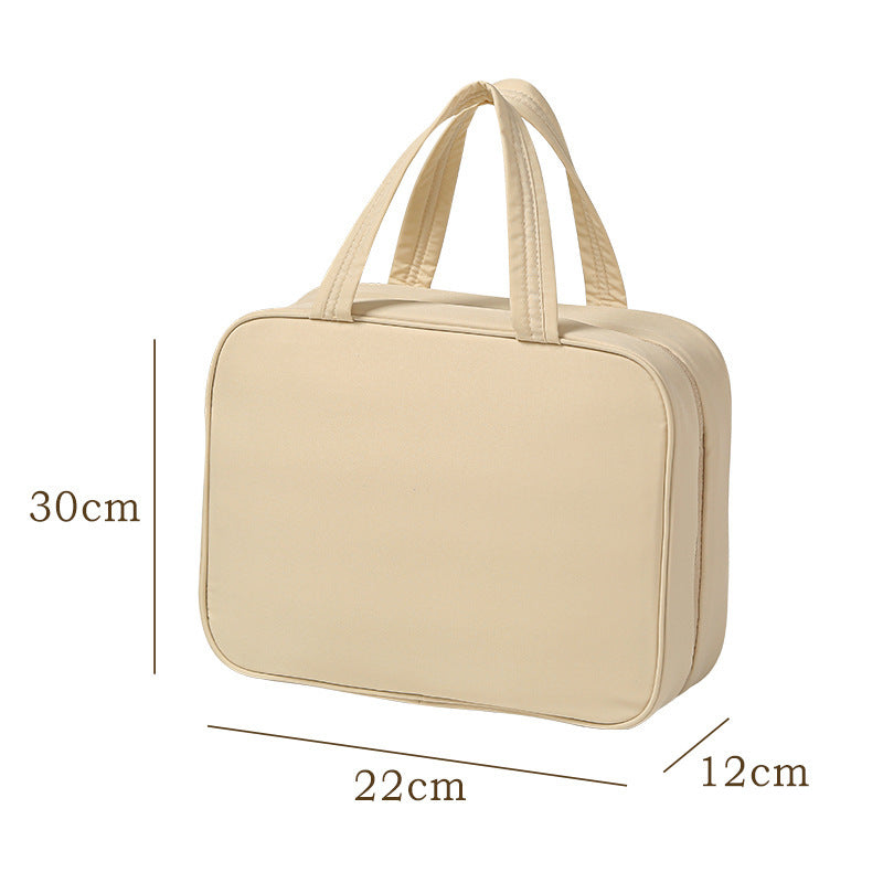 Large-Capacity Oxford Cloth Hanging Portable Toiletry And Makeup Bag For Easy Travel Combing