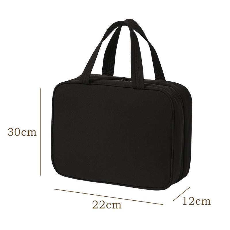 Large-Capacity Oxford Cloth Hanging Portable Toiletry And Makeup Bag For Easy Travel Combing