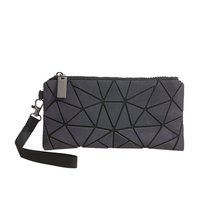 Stylish Irregular Patchwork Geometric Pattern Clutch