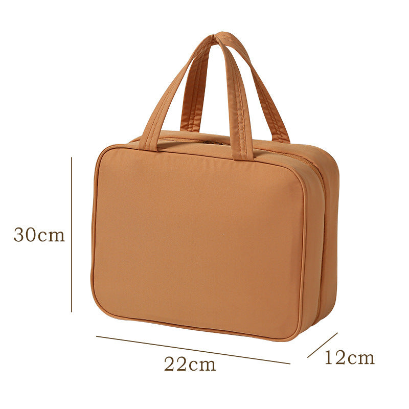 Large-Capacity Oxford Cloth Hanging Portable Toiletry And Makeup Bag For Easy Travel Combing